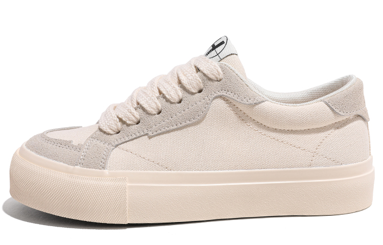 Huanqiu Canvas Sneaker 'Beige Suede Patchwork' H23027M