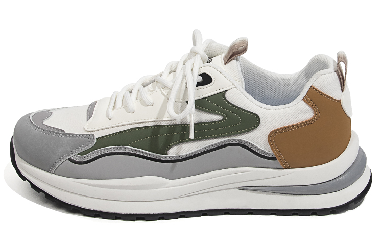 Huanqiu Canvas Splice Low 'Khaki Green'