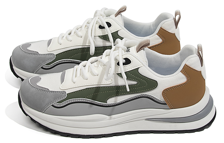 Huanqiu Canvas Splice Low 'Khaki Green' 圖 2
