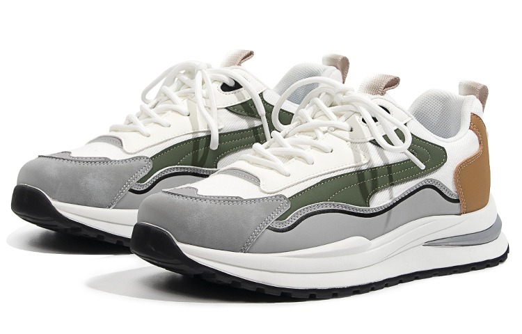 Huanqiu Canvas Splice Low 'Khaki Green' 圖 3