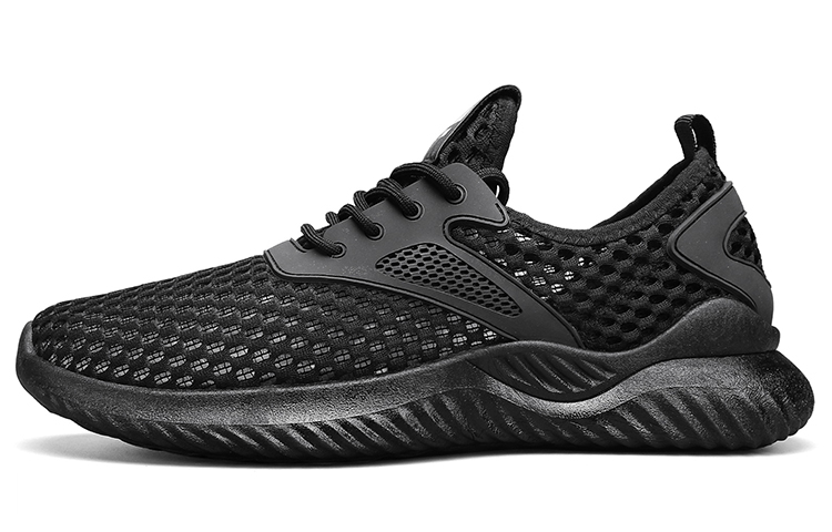 HUANQIU Casual Low-Top Shoes Black - Anti-Slip & Durable Everyday Wear HQ-GFCX266B