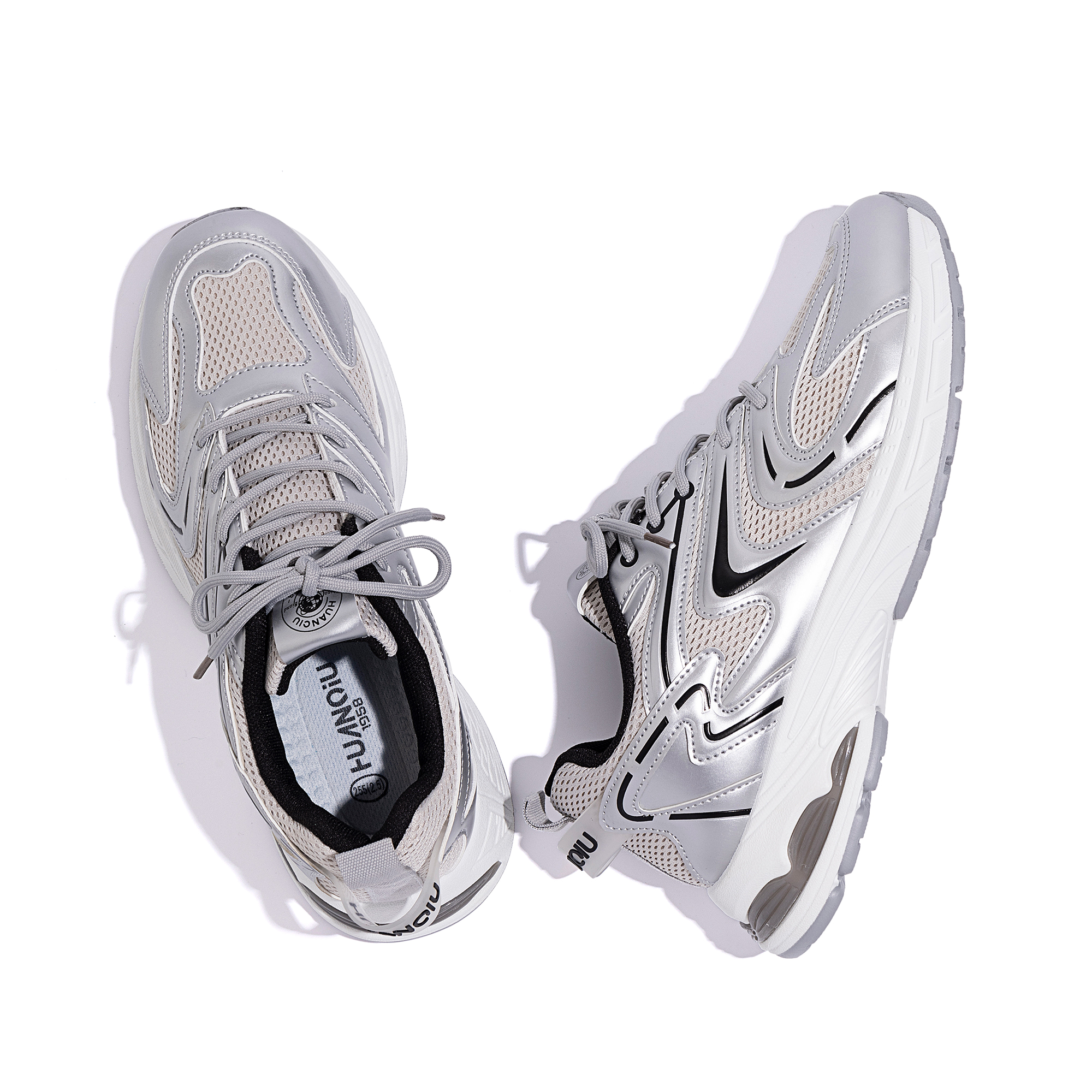 Huanqiu Dad Shoes 'Silver' 圖 5