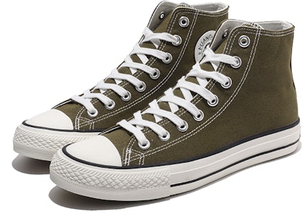 Huanqiu High-Top Kanvas 'Hijau Militer' N9121 Shop Huanqiu High-Top Kanvas 'Hijau Militer' N9121