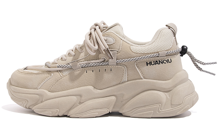 Huanqiu Low-Top 'Beige Patchwork Mesh'