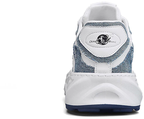 Huanqiu Lage Sneakers ''Wit Blauw'' HQ-LHCX375WL Shop Huanqiu Lage Sneakers ''Wit Blauw'' HQ-LHCX375WL