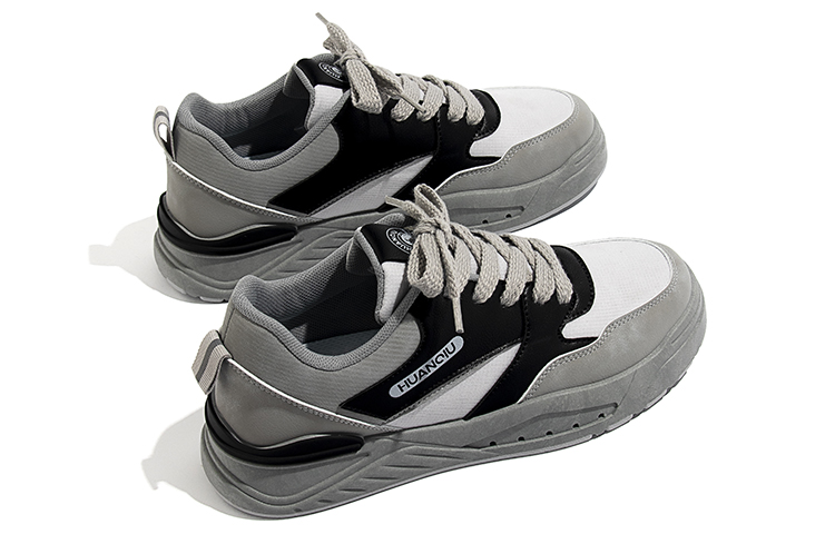 Shop 환俅 로우탑 스케이트 '블랙 그레이' (Huanqiu Low-Top Skate 'Black Grey') ZHQ1030BH