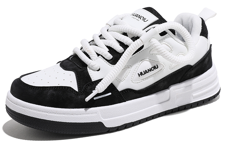 Order 環球ローカットスニーカー 白黒 (Huanqiu Rōkatto Sunīkā Shirokuro) HQ-XFCB22162WB