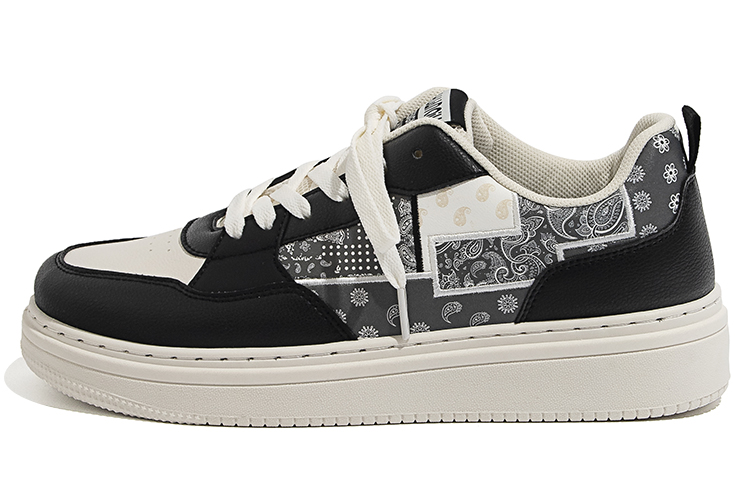 Huanqiu Low-Top Skateboard Shoes 'Black and White'