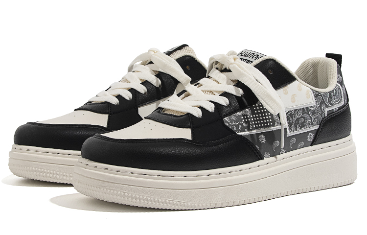 Huanqiu Low-Top Skateboard Shoes 'Black and White' 圖 3