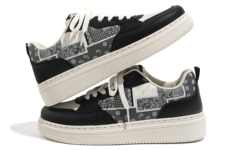 Huanqiu Low-Top Skateboard Shoes 'Black and White' 圖 4