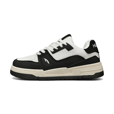 Huanqiu Low-Top Skateboard Sneakers 'White Black'