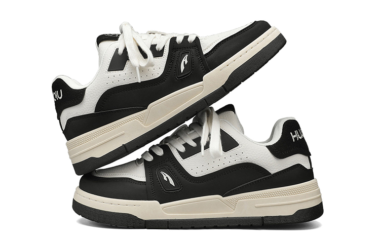 Huanqiu Low-Top Skateboard Sneakers 'White Black' 圖 4