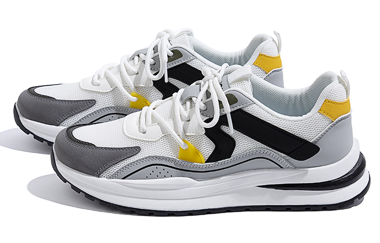 Shop 環球 HUANQIU 潮流舒適透氣百搭 低幫 板鞋 男款 白黑