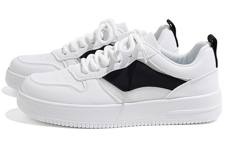 Order 環球ローカットスニーカー 白黒 (Huanqiu Rōkatto Sunīkā ShiroKuro) ZHQ-HY108WB