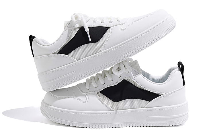 Shop 環球ローカットスニーカー 白黒 (Huanqiu Rōkatto Sunīkā ShiroKuro) ZHQ-HY108WB