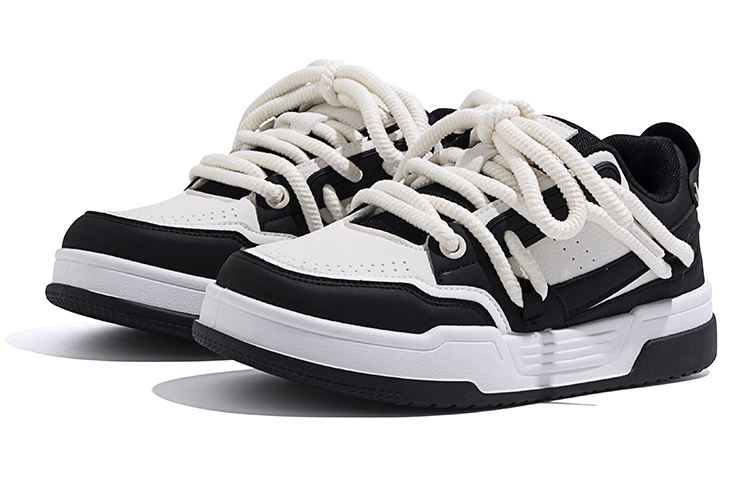 Huanqiu Low-Top Sneakers 'White Black' 圖 3