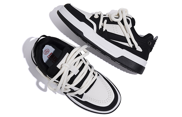 Huanqiu Low-Top Sneakers 'White Black' 圖 4
