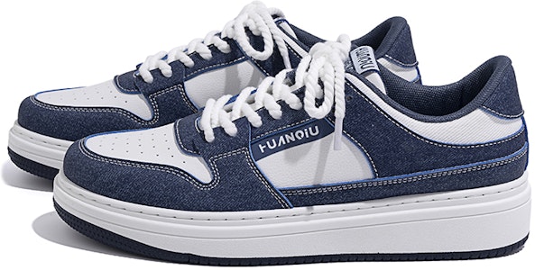 環球 HUANQIU 潮流百搭耐磨 低幫 板鞋 男款 藍白 Lookbook 環球 HUANQIU 潮流百搭耐磨 低幫 板鞋 男款 藍白
