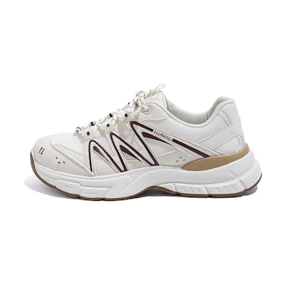Huanqiu Low 'Patchwork Beige-Brown'