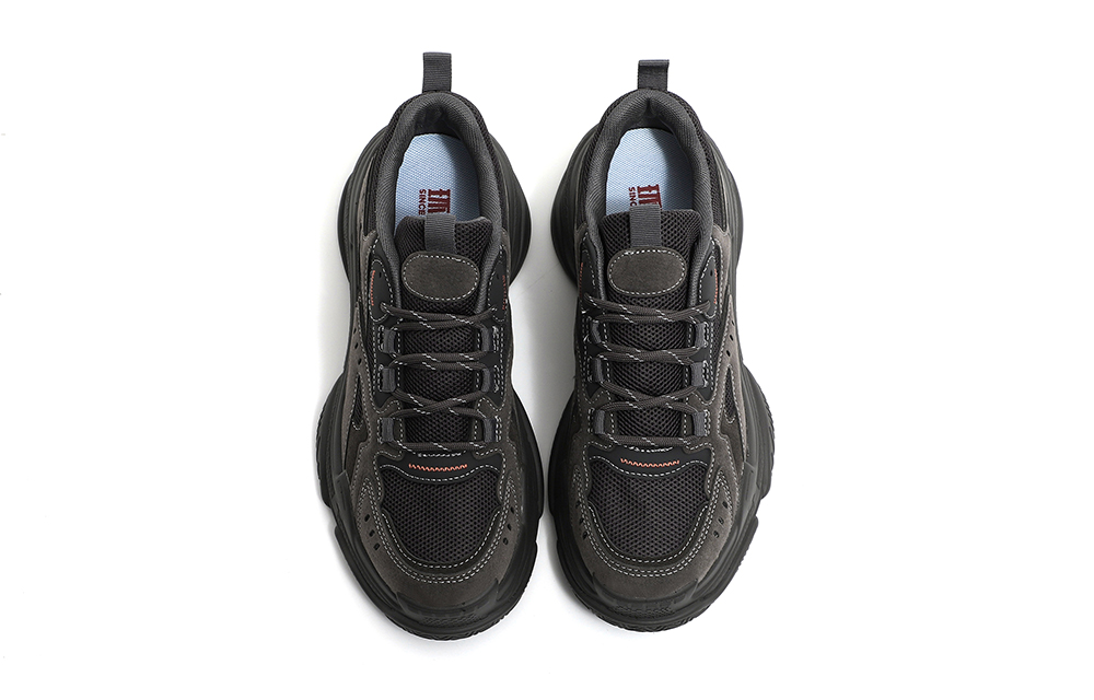 Order 環球 HUANQIU 防滑耐磨 中幫 老爹鞋 男款 深灰色