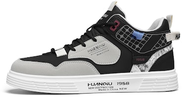Huanqiu Mid-Top Skate Shoe 'Black' HQ-QSCX257B Huanqiu Mid-Top Skate Shoe 'Black' HQ-QSCX257B