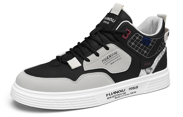 Order Huanqiu Mid-Top Skate Shoe 'Black' HQ-QSCX257B