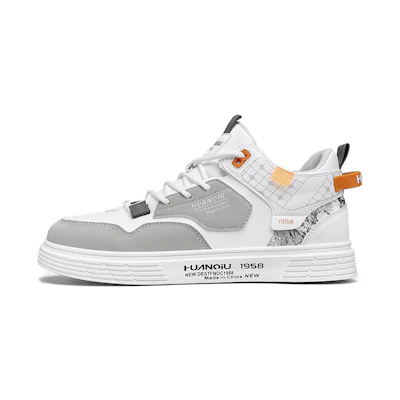 Huanqiu Mid-Top Skate Shoe 'White'
