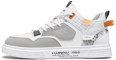 Huanqiu Mid-Top Skate Shoe 'White' HQ-QSCX257W Huanqiu Mid-Top Skate Shoe 'White' HQ-QSCX257W