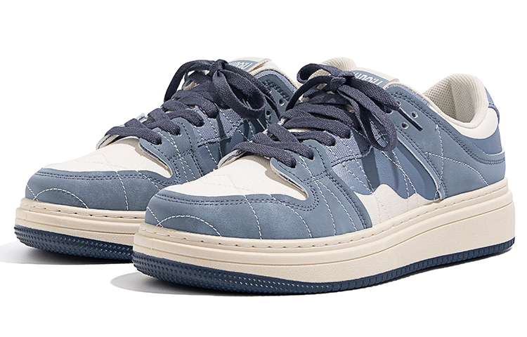 Lookbook Sepatu Skate Huanqiu 'Beige Biru' ZHQ-HY066ML