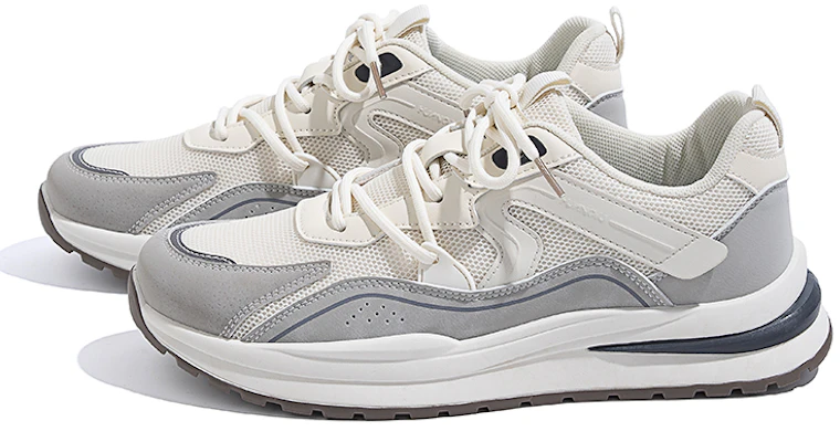 全球 HUANQIU 潮流舒適百搭 板鞋 男款 米灰 Order 全球 HUANQIU 潮流舒適百搭 板鞋 男款 米灰