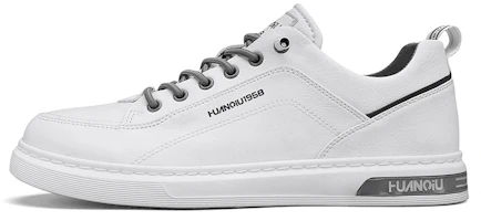HUANQIU White Low-Top Casual Sport Shoes for Men - Comfortable & Breathable HQ-ZYCX232W HUANQIU White Low-Top Casual Sport Shoes for Men - Comfortable & Breathable HQ-ZYCX232W