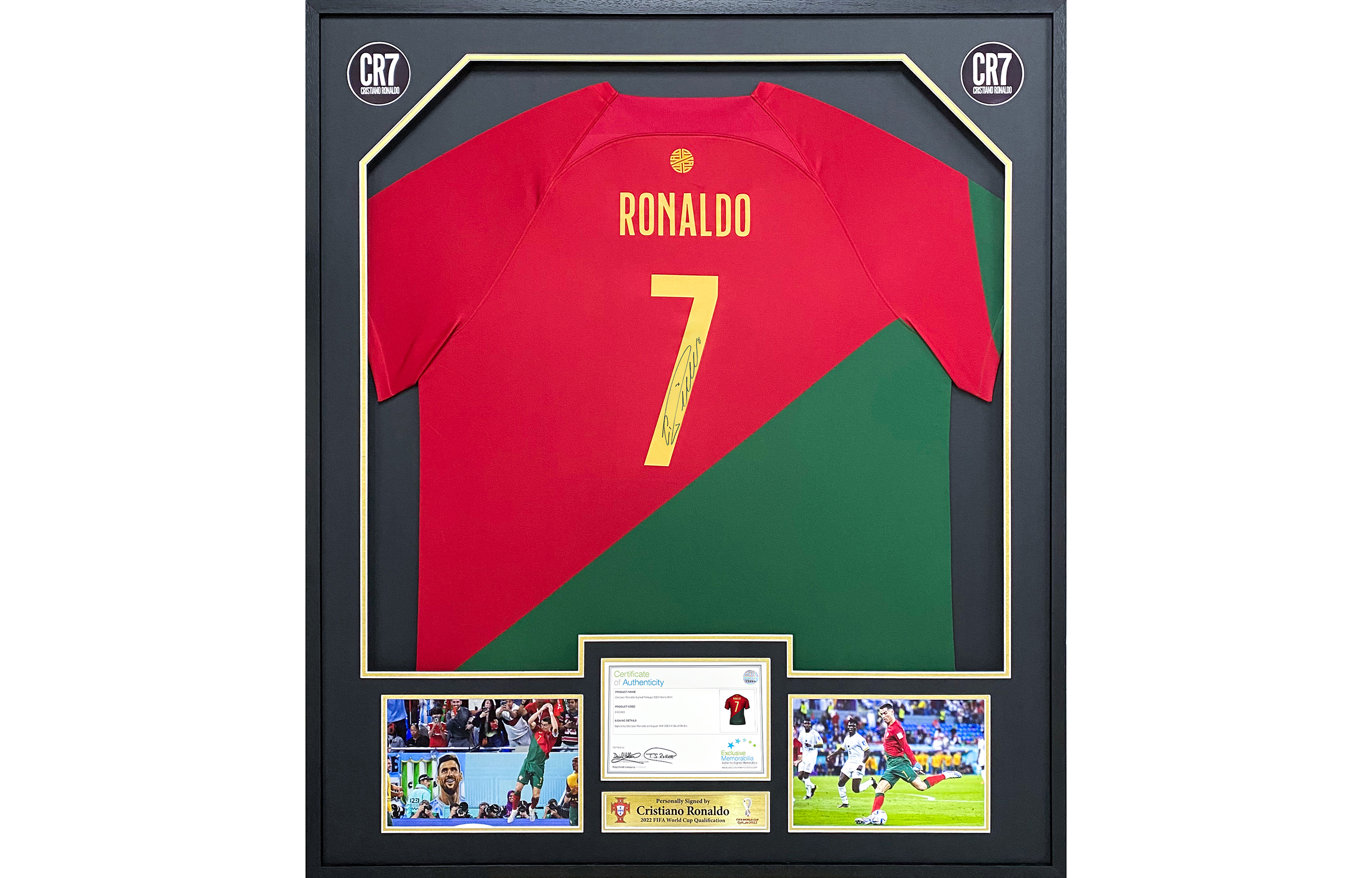 Buy Huayi Taozhen Cristiano Ronaldo Signed Portugal 2022 World Cup Soccer Ball with Official COA. 7227003-HUAYITAOZHEN