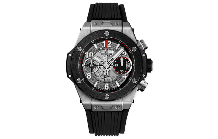 Hublot Big Bang Unico Automatic Watch 42mm Black Dial Titanium Case. 441-NM-1170-RX