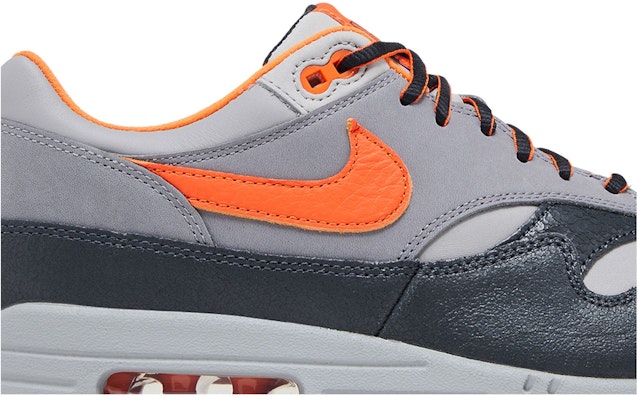 HUF x Nike Air Max 1 2024 "Anthracite Brilliant Orange" 舒適 防滑耐磨 低筒 休閒生活鞋 男女款 灰橙 Order HUF x Nike Air Max 1 2024 "Anthracite Brilliant Orange" 舒適 防滑耐磨 低筒 休閒生活鞋 男女款 灰橙