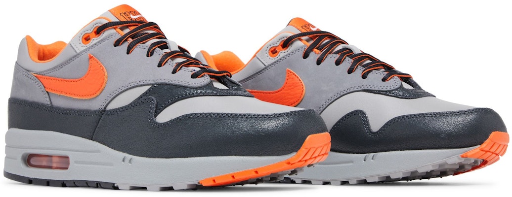 HUF x Nike Air Max 1 2024 "Anthracite Brilliant Orange" 舒適 防滑耐磨 低筒 休閒生活鞋 男女款 灰橙 Cheap HUF x Nike Air Max 1 2024 "Anthracite Brilliant Orange" 舒適 防滑耐磨 低筒 休閒生活鞋 男女款 灰橙