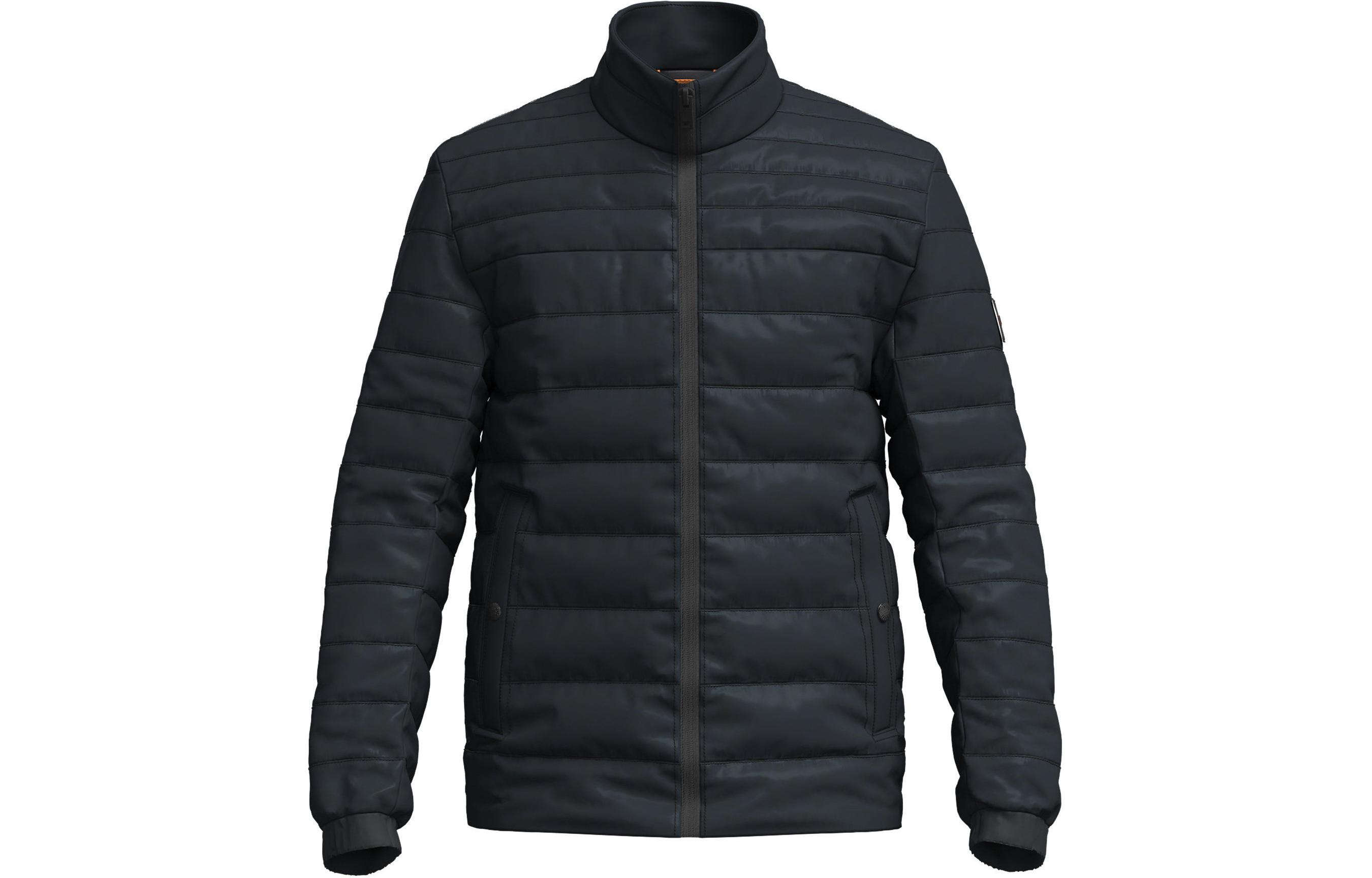 HUGO BOSS  Black Cotton Zip-Up Long Sleeve Jacket with Stand Collar. 50505262-001 圖 2