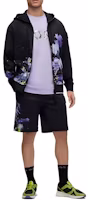 Lookbook HUGO BOSS 黑色花卉印花長袖連帽拉鍊外套 50488820-001