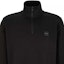 Details for HUGO BOSS Black Half-Zip Pullover Sweatshirt with Logo Patch. 50468926-001