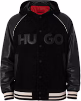 Order HUGO BOSS 黑色連帽外套,字母印花設計與按扣收口. 50516870-001