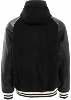 HUGO BOSS Jaket Hitam Bertudung dengan Cetakan Huruf dan Penutup Butang. 50516870-001 Lookbook HUGO BOSS Jaket Hitam Bertudung dengan Cetakan Huruf dan Penutup Butang. 50516870-001