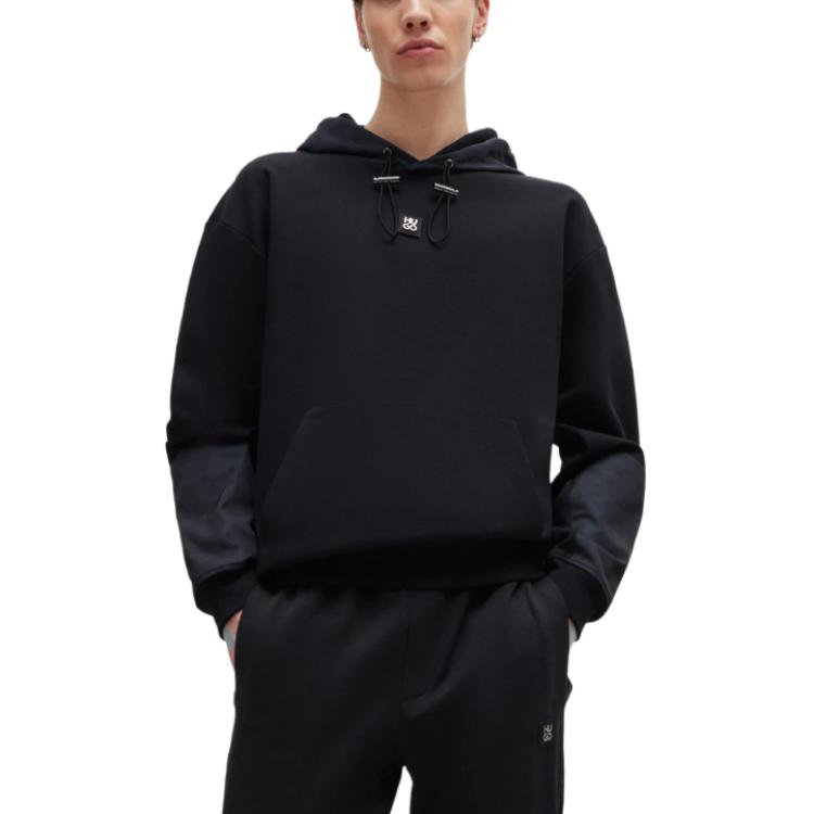HUGO BOSS  Black Hoodie with Logo and Long Sleeves. 50516719-001 圖 3