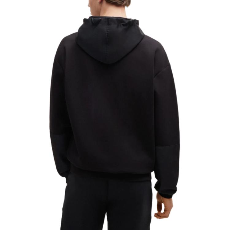 HUGO BOSS  Black Hoodie with Logo and Long Sleeves. 50516719-001 圖 4
