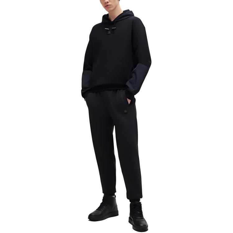 HUGO BOSS  Black Hoodie with Logo and Long Sleeves. 50516719-001 圖 5