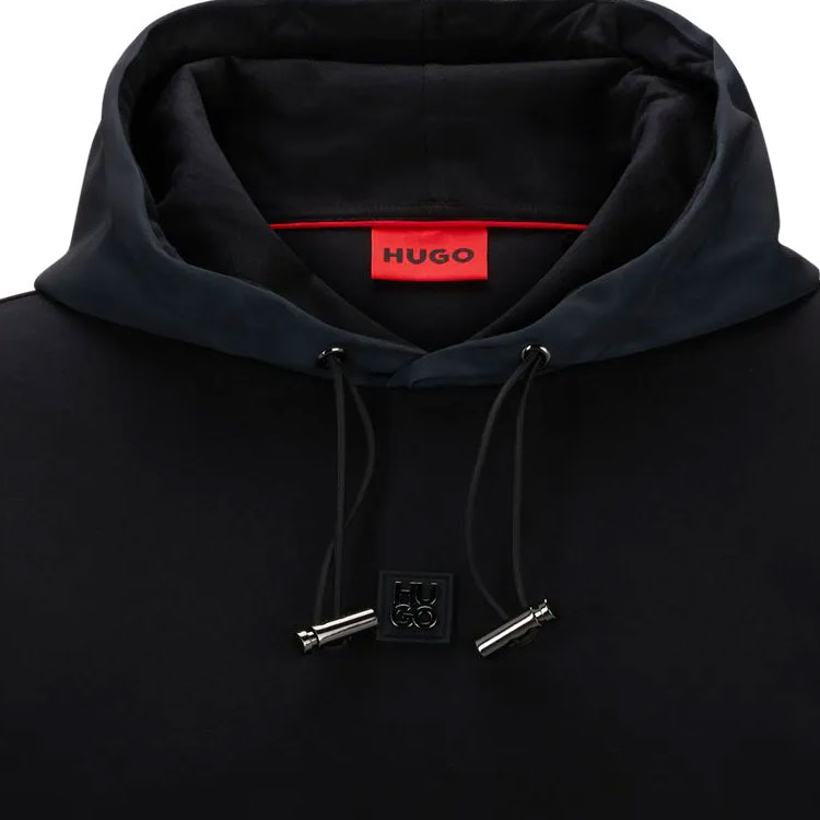 HUGO BOSS  Black Hoodie with Logo and Long Sleeves. 50516719-001 圖 7