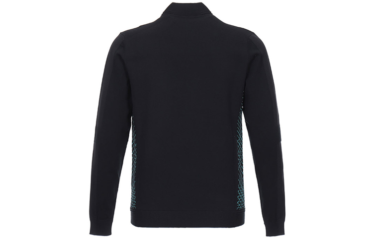 Lookbook HUGO BOSS 黑色幾何肩膀設計針織毛衣 50427756-001