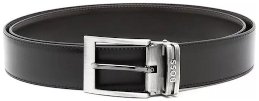 HUGO BOSS Black Leather Belt with Pin Buckle - Casual & Business Style. 50481069 10245669 002 HUGO BOSS Black Leather Belt with Pin Buckle - Casual & Business Style. 50481069 10245669 002