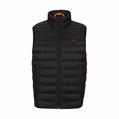 HUGO BOSS Black Lightweight Water-Repellent Padded Gilet Vest. 50505255-001