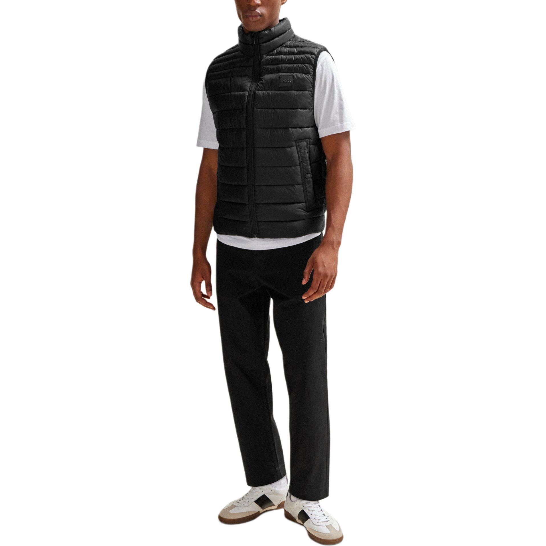 Lookbook HUGO BOSS 黑色輕便防水羽絨背心馬甲 50505255-001