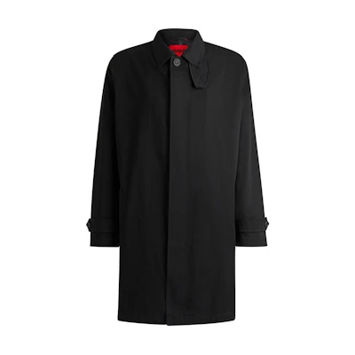 HUGO BOSS Black Long-Sleeve Logo Jacket with Solid Color Design. 50517771-001