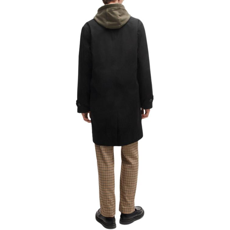 Purchase HUGO BOSS  Black Long-Sleeve Logo Jacket with Solid Color Design. 50517771-001